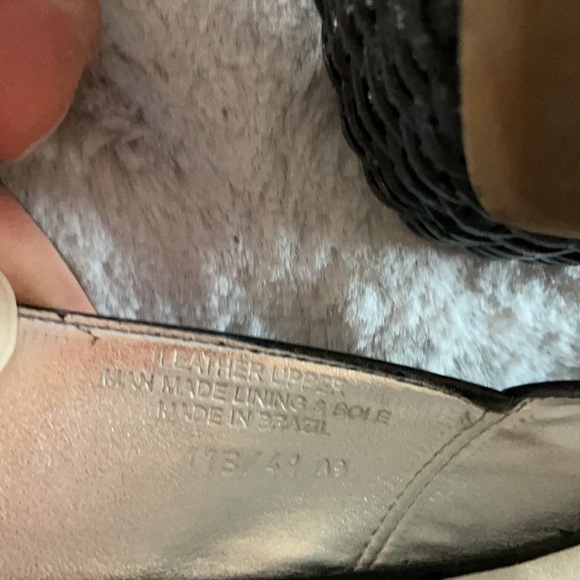 Patent Leather sling back platform peep toe heels. - Picture 5 of 5